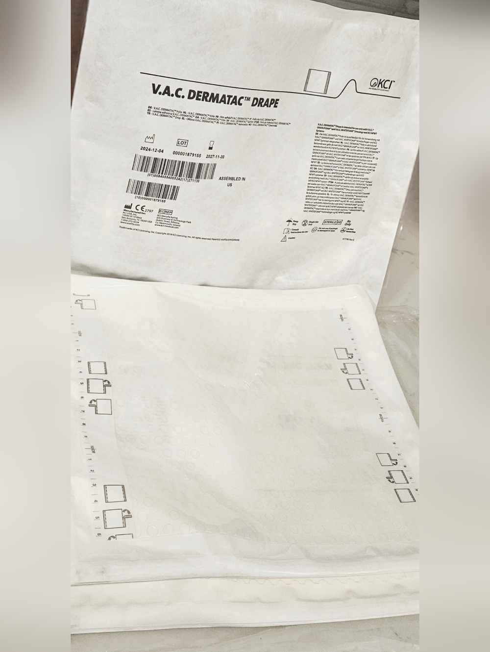 KCI V.A.C. Dermatac Drape New - Picture 3 of 3